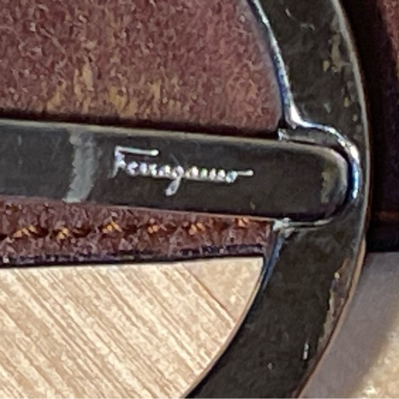Salvatore Ferragamo Leather double Gancini belt vintage - Picture 8 of 14